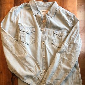 Aztec chambray button down